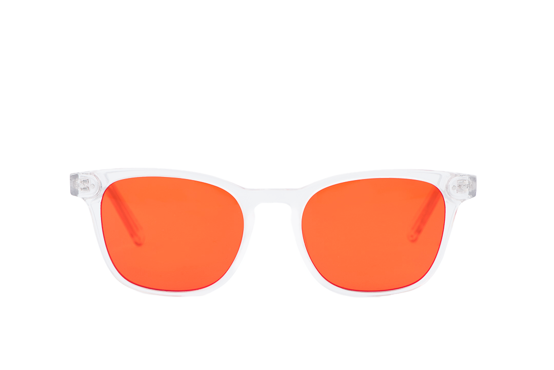 Crystal Blue Light Blocking Glasses Front View