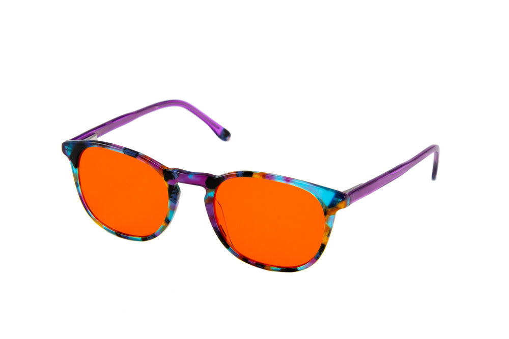 Elsa Blue Light Blocking Glasses Prescription Angled View