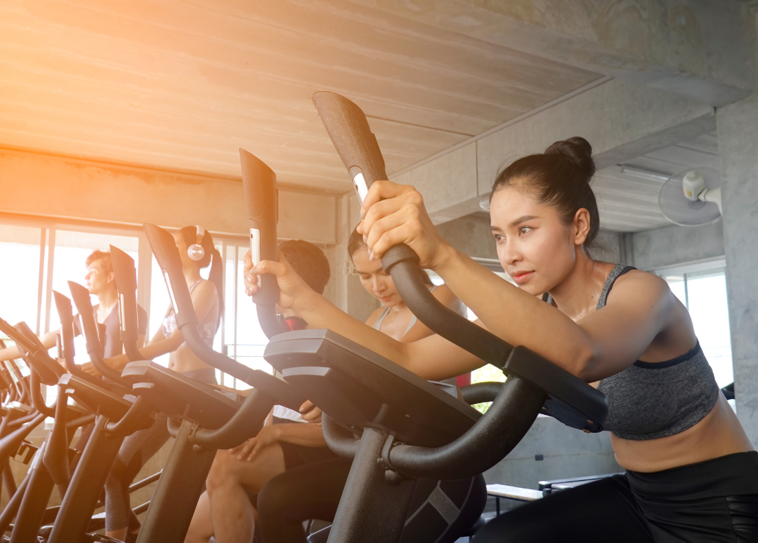 Gym goers