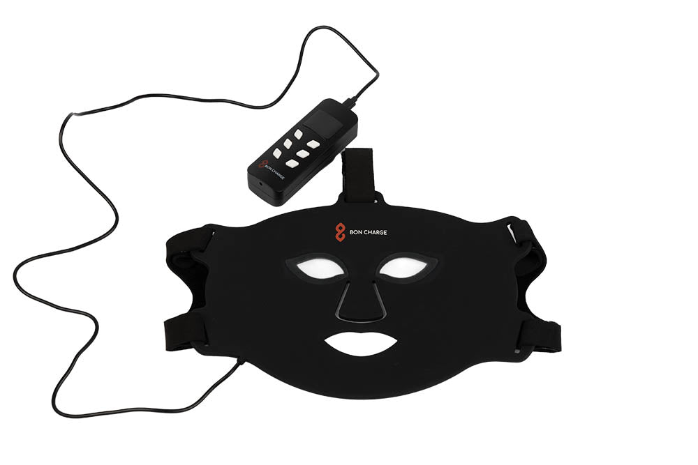 Flat Red Light Face Mask With Wires and Controller