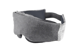 Low-Profile Contoured Blackout Sleep Mask on angle