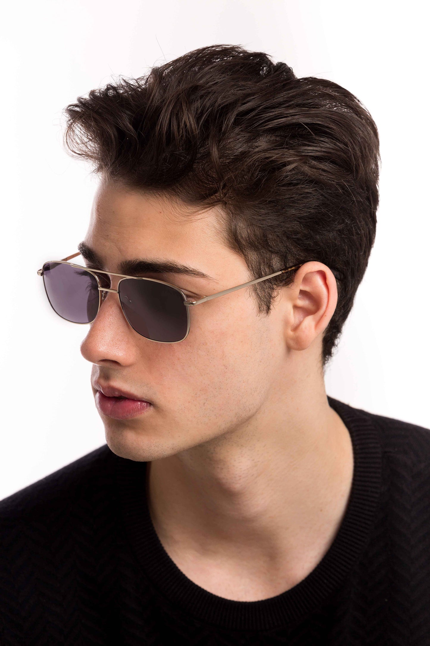 Man Wearing Magnum Sunglasses Prescription (Grey)