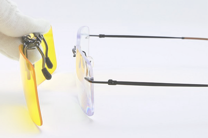 Removing Clip On Light Sensitivity Glasses